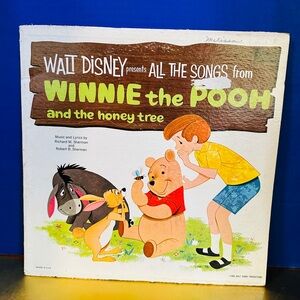 WALT DISNEY VTG 1965 WINNIE THE POOH AND THE HONEY TREE VINYL RECORD ALBUM 12”